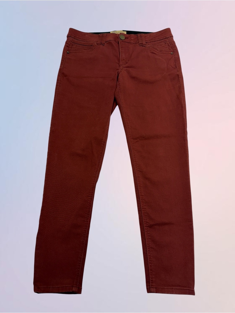 DEMOCRACY Women’s 10 Burnt Red AB TECHNOLOGY Skinny Jeans